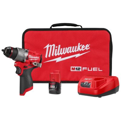 MLW3404-21 image(0) - Milwaukee Tool M12 FUEL 1/2 Hammer Drill/Driver Kit
