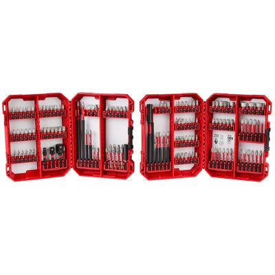 MLW48-32-4034 image(0) - Milwaukee Tool SHOCKWAVE Impact Duty Driver Bit Auto Set ‐ 124PC