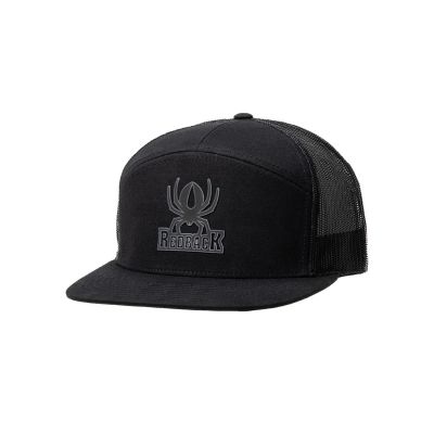 RDBHATC13 image(0) - Redback Venom 7 panel Snapback Blackout