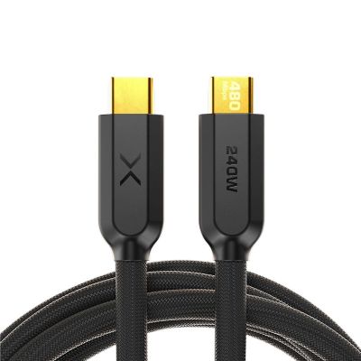NOCXC2B image(0) - NOCO Company XGrid XC2: 240W USB-C to USB-C Cable with E-Marker Chip - 6-Foot - Black