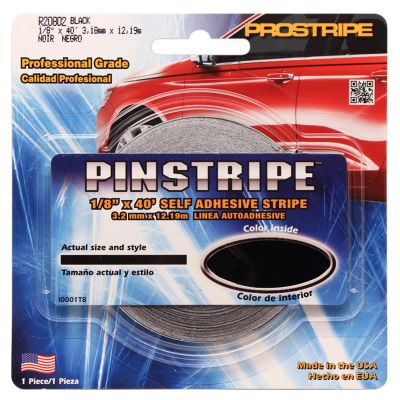 SHRR20802 image(0) - Prostripe-Stripes R20802 R208 Series Single Color Solid Striping Tape, 40 ft x 1/8 in, Black