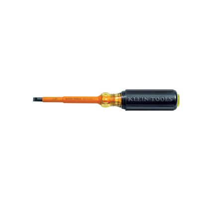 KLE6023 image(0) - Klein Tools 7/32-Inch Keystone Screwdriver, 3-Inch Round Shank