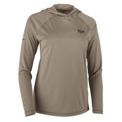 MLWF550N-L image(0) - Milwaukee Tool WMNS WORKSKIN HOODED SHIRT SAND L
