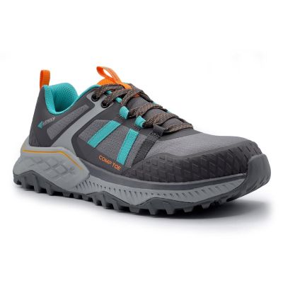 FSIA1251-6.5W image(0) - Avenger Work Boots AERO Trail - Women's  Low Top Shoe - Composite Toe - CT |EH |SR - Grey / Teal - Size: 6.5 - E - (Wide)