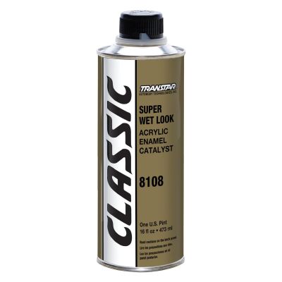 TRP8108 image(0) - Transtar Autobody Products 8108 - Super Wet Look Acrylic Enamel Catalyst - 1 pt Can - Clear - Liquid