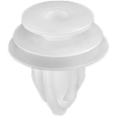 AVC18876 image(0) - AUVECO 18876 Triple Head Type 10 Trim Board Retainer, (13 mm Dia Top x 18 mm Dia Bottom) Head, Nylon, White