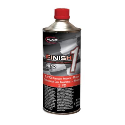 FNHFH742-4 image(0) - Finish 1 Automotive Refinish Products FH742-4 Medium 2.1 VOC Clearcoat Hardener, 1 qt Aerosol Can, Liquid