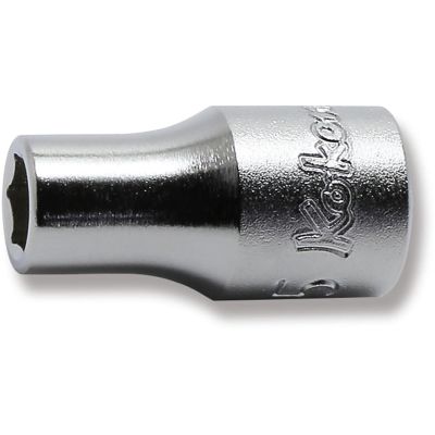 KKN2400M-5.5 image(0) - Ko-ken USA 1/4 Sq. Dr. 6 point chrome Metric Socket  5.5mm