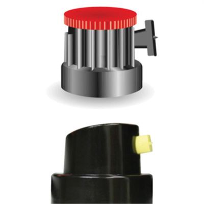 SMX3746214 image(0) - SprayMax 3746214 Variator Nozzle, Black/Red, Use With: 1K and 2K FillClean Aerosols