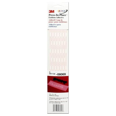 MMM8069 image(0) - 3M Press-In-Place Emblem Adhesive 08069, 2 in x 12 in, 60 Rolls/Case