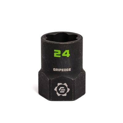 GETXCM24 image(0) - Grip Edge Tools 24mm 1/2" Dr RPT socket extractor with FORS (standard length)