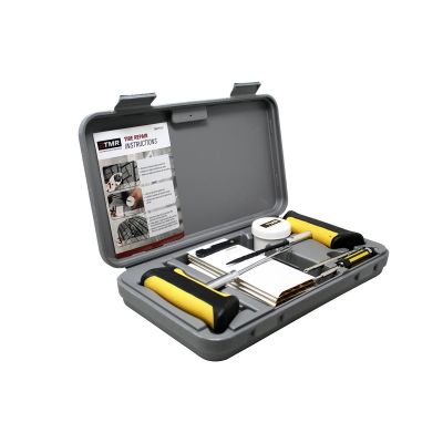 TMRTPTK21 image(0) - Tire Mechanic's Resource Tire Repair Kit for Auto, Trucks, and RV;T-Bone Handle (1)Probe and (1)Needle; Reversable Screwdriver;Lube;Razor Blade; 30 Repairs-15 Large Diameter 15 Small Diameter;Core Removal Tool;Spare Needle