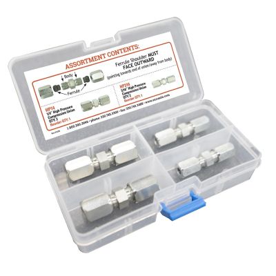 SRRHP200 image(0) - S.U.R.&R. High Pressure Compression Union Assortment