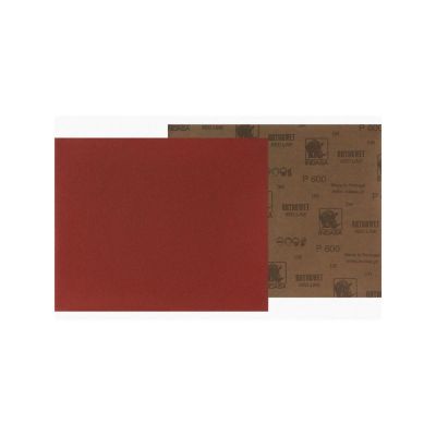 INA7-2500 image(0) - Indasa USA,Inc. Medallion 7-2500 Rhynowet Red Line XL Half Sanding Sheet, 9 in L x 5-1/2 in W, 2500 Grit