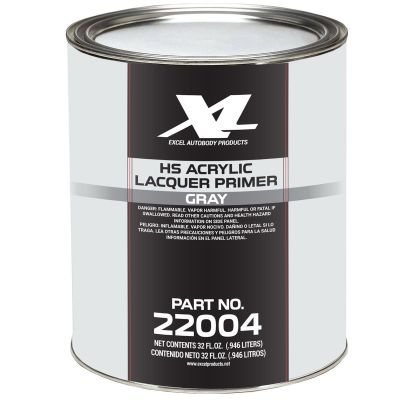 XLB22004 image(0) - Excel Auto Body Products High Solids Acrylic Lacquer Primer-Gray-QT