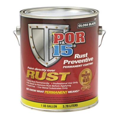 POI45301 image(0) - POR-15 INC 45301 High Performance Rust Preventive Coating, 1 gal Can, Silver, 250 to 450 sq-ft/gal Coverage