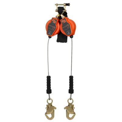 SRW4295008-1 image(0) - FALL SAFE Self Retracting Lifeline (SRL) - MICRO-LOC LE Series - Leading Edge Twin Leg SRL with Snap Hook - Length: 8-feet