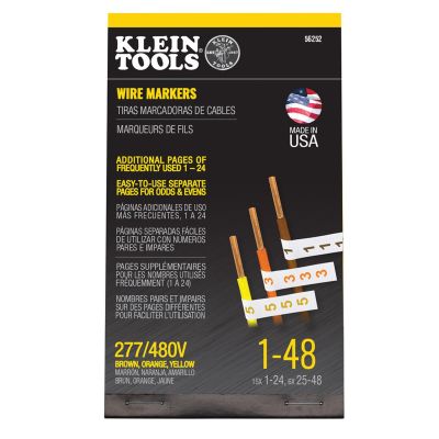 KLE56250 image(0) - Klein Tools Wire Marker Book, 1-48