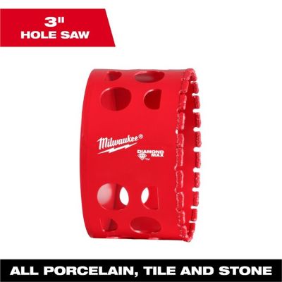 MLW49-56-5669 image(0) - Milwaukee Tool  3 Inch Diamond Max Hole Saw