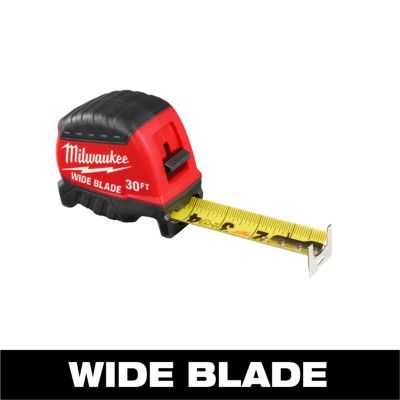 MLW48-22-1230 image(0) - Milwaukee Tool 30ft Wide Blade Tape Measure