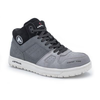 FSIAW6351-12W image(0) - AIRWALK MONGO Mid - Men's Mid Top Shoe - CT|EH|SR - Gray/White - Size: 12 - E - (Wide)