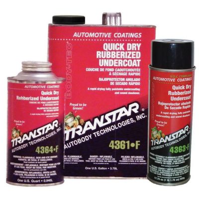 TRP4364-F image(0) - Transtar Autobody Products 4364-F Quick Dry Rubberized Undercoat, 1 qt Can, Black