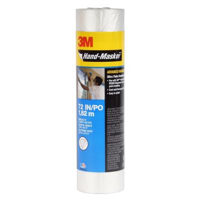 MMM90039 image(0) - 3M Hand-Masker 90039 Advanced Masking Film, 72 in W x 90 ft L, 0.35 mil THK, Transparent