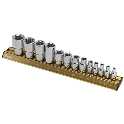 TIT17403 image(0) - TITAN 13-PC E-STAR SOCKET SET