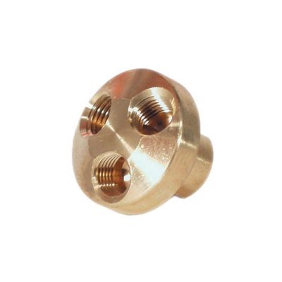 AES3104 image(0) - AES Industries 3104 3-in-1 Air Manifold, 1/4 in FNPT, Brass