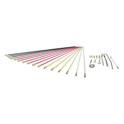 KLESRS56981 image(0) - Klein Tools Mega Fish Rod Kit, 52.5-Foot, 34-Piece