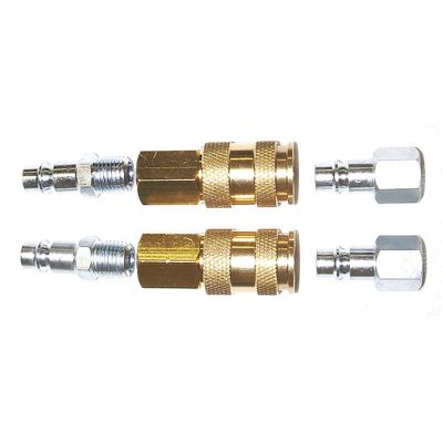 MILS217 image(0) - Milton Industries 6 pc. "V" Style Hi-Flow Coupler Kit