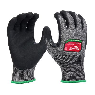 MLW48-73-7002 image(0) - Milwaukee Tool Cut Level 6 High-Dexterity Coated Nitrile Dipped Gloves - L