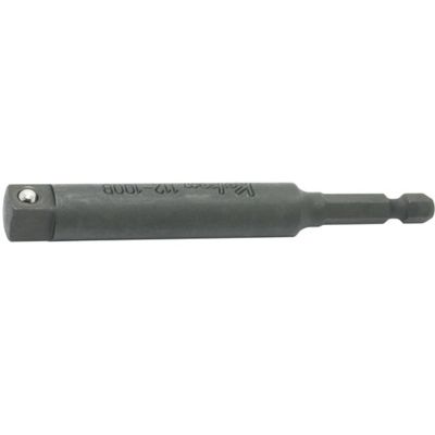 KKN112-100B image(0) - Ko-ken USA 112-100B 1/4 Hex Dr. Adaptor 3/8 Square Length 100mm Ball type