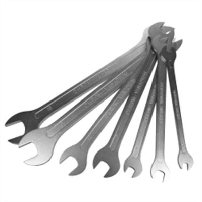 VIMMFW100 image(1) - VIM Tools Metric Flat Wrench Set, 7 Piece 6 mm Thru 19 mm, Open End, Thin Flat Design