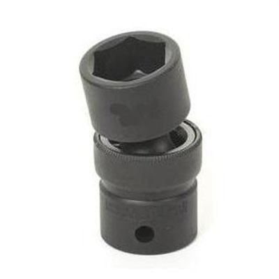 GRE2138U image(0) - Grey Pneumatic 1/2" Drive x 1-3/16"  Standard Universal- 12 Point Socket - Black