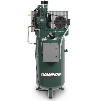 CHCADVA-S15 image(0) - Champion Compressors VR7F-8 230V 3PH 7 HP air compressor on 80 gallon tank 230 volt 3 phase with Advantage features