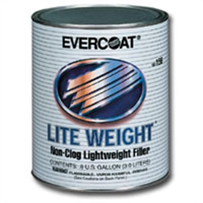 FIB157 image(0) - Fibre glass Evercoat LITE WEIGHT 100157 Professional Lightweight Body Filler, 750 mL Can, Gray, Liquid