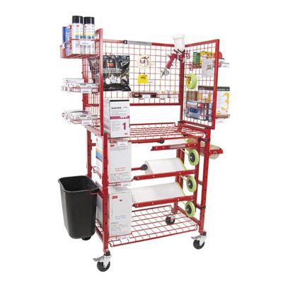 ITTI-MCWM image(0) - Innovative Tools & Tech I-MCWM Mobile Painters Prep Cart With Masker, 22 in L x 35 in W x 67 in H