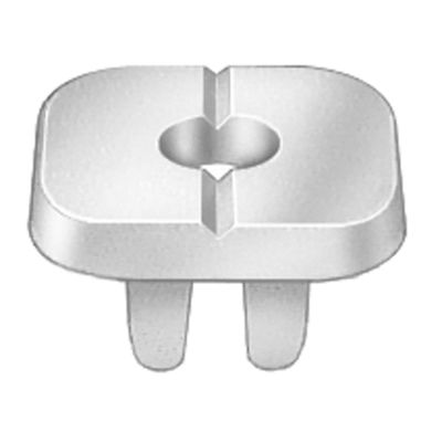 AVC14313 image(0) - AUVECO NYLON NUT 17MM WIDTH 17MM LENGTH #10 SCREW SZ