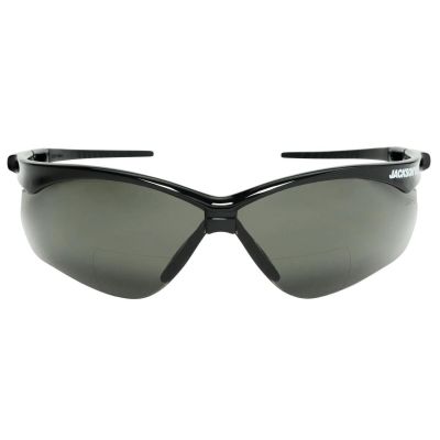 JCK50043 image(0) - Jackson Safety Safety Glasses - SG Series - Smoke 1.5 Readers Lens - Black Frame - Hardcoat Anti-Scratch