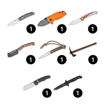 CRKISNFALL24I image(0) - CRKT (Columbia River Knife) Multi-Knife Fixed and Folding Blades Fall Value Pack - 8 Knives