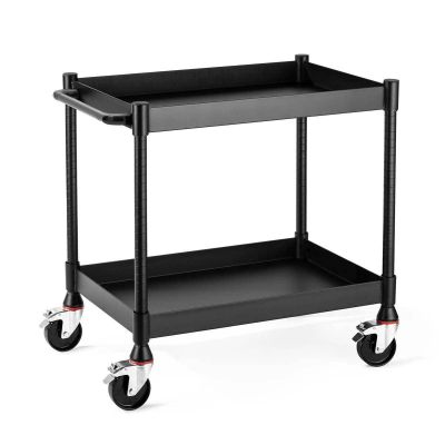 LUXUCMT010 image(0) - Luxor MightyHaul 24 Inch Heavy Duty 2 Shelf Utility Cart
