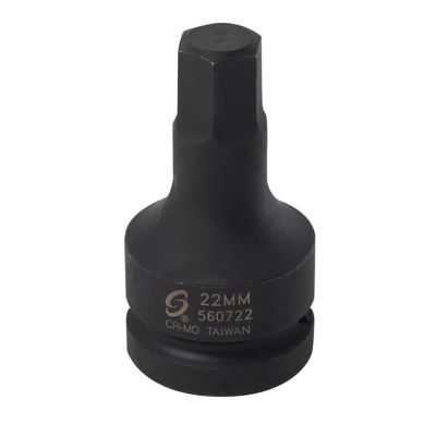 SUN560722 image(0) - SUNEX 1"Dr. 22mm Hex Bit Socket