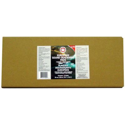 DOMBSDE image(1) - Dominion Sure Seal 100901 European Sound Deadening Pads, 8 in x 20 in, Asphalt/Bitumen, Black