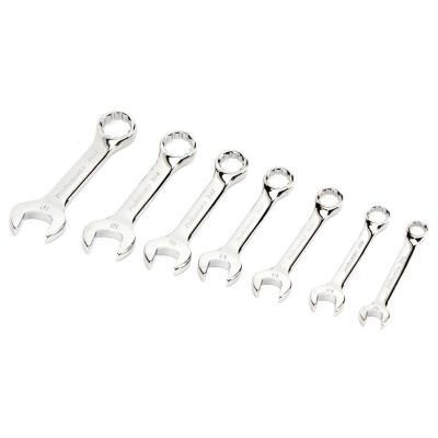 WLMW30607 image(0) - Wilmar Corp. / Performance Tool 7 pc. Metric Stubby Wrench Set