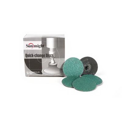 SUA90701 image(0) - Sunmight USA Corporation 90701 Closed Coated Quick Change Disc, 2 in, P24 Grit, Ceramic, Roloc Attachment