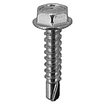 AVC9612 image(0) - AUVECO 9612 Hex Washer Head Teks #2 Drill Point Tapping Screw, #8 x 3/4 in L, Zinc