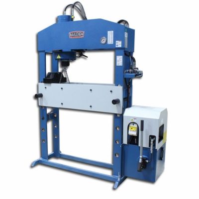 BLI1012402 image(0) - Baileigh 220V 3 Phase 66 Ton Hydraulic H-Frame Press 9.84 Inch Stroke
