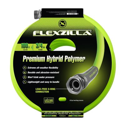 LEGHFZG6100YW image(0) - Legacy Manufacturing Flexzilla Garden Hose, 3/4 Inch x 100 Feet  3/4 Inch - 11 1/2 GHT Fittings