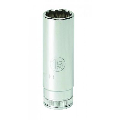 KDT80230 image(0) - GearWrench 1/4 Inch Drive 12 Point Deep Metric Socket 4mm